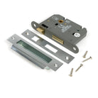 Satin Chrome 3" Heavy Duty Bathroom Mortice Lock - Bathroom Locks - From The Anvil - Yester Home