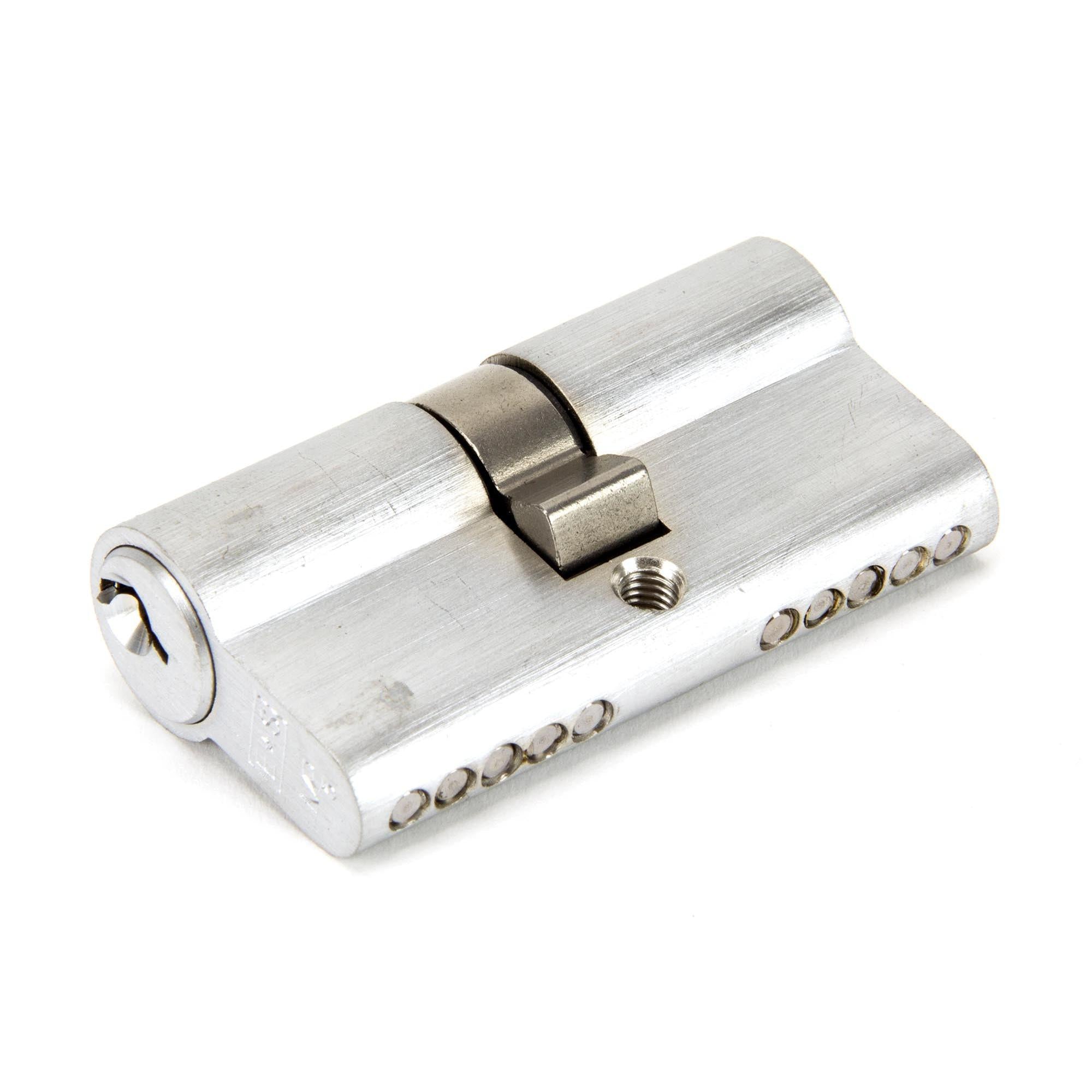 Satin Chrome 30/30 5pin Euro Cylinder KA | From The Anvil - Euro Cylinders - From The Anvil - Yester Home