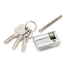 Satin Chrome 35/10 5pin Single Cylinder | From The Anvil-Euro Cylinders-Yester Home