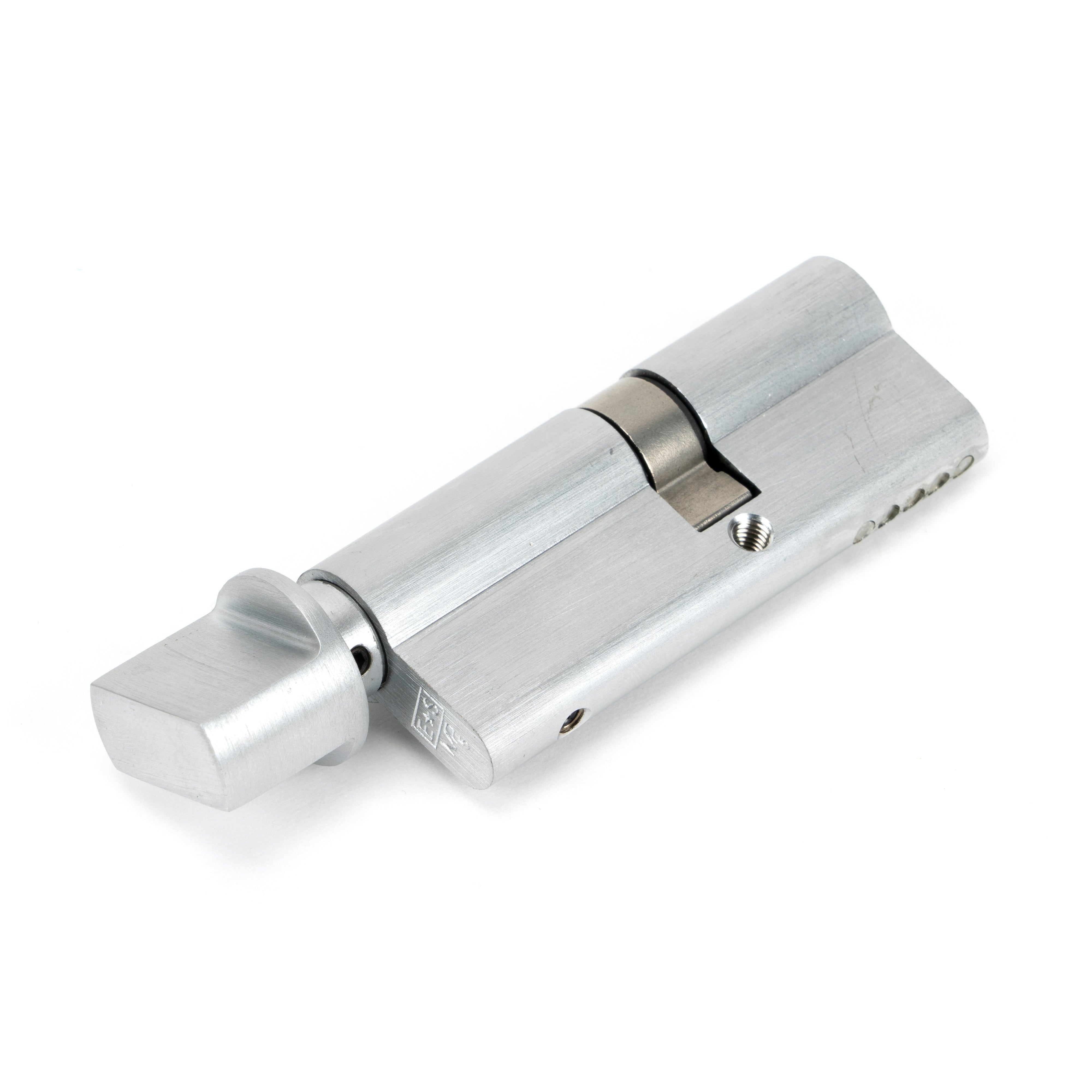 Satin Chrome 35/45T 5pin Euro Cylinder/Thumbturn | From The Anvil-Euro Cylinders-Yester Home