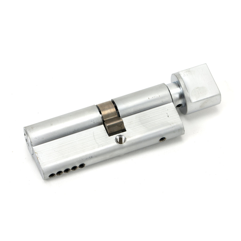 Satin Chrome 35T/45 5pin Euro Cylinder/Thumbturn | From The Anvil-Euro Cylinders-Yester Home