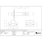 Satin Chrome 4" Heavy Duty Latch - Latches - From The Anvil - Yester Home