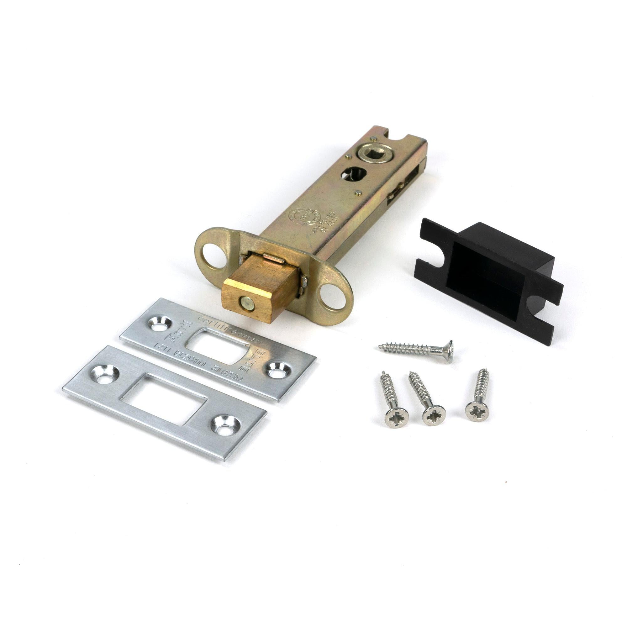 Satin Chrome 4" Heavy Duty Tubular Deadbolt - Deadlocks & Deadbolts - From The Anvil - Yester Home