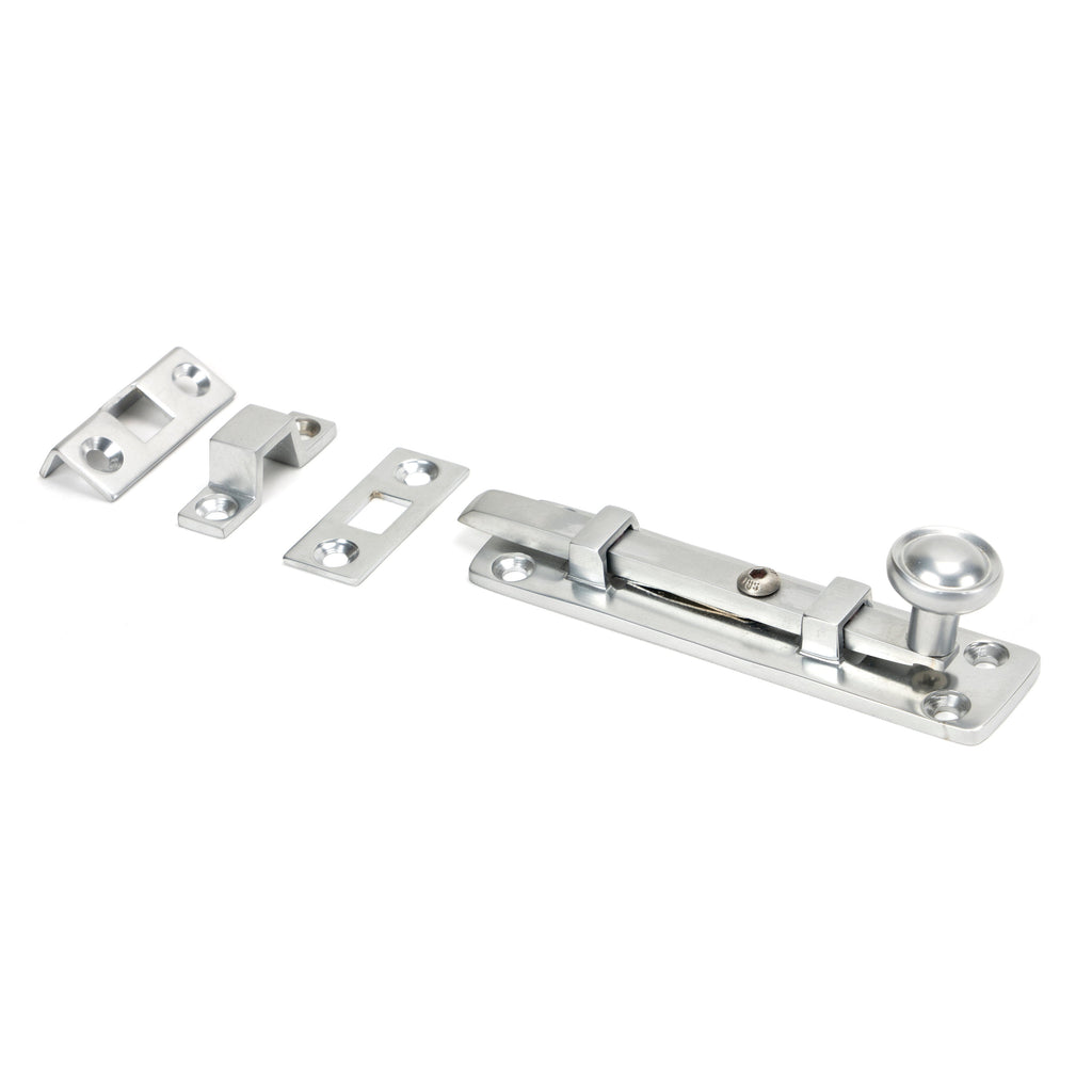 Satin Chrome 4" Universal Bolt | From The Anvil-Bolts-Yester Home