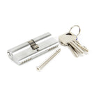 Satin Chrome 40/40 5pin Euro Cylinder KA | From The Anvil-Euro Cylinders-Yester Home