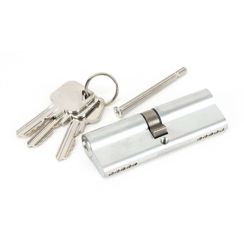 Satin Chrome 45/45 5pin Euro Cylinder KA | From The Anvil-Euro Cylinders-Yester Home