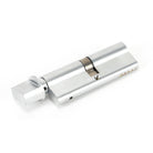 Satin Chrome 45/45 5pin Euro Cylinder/Thumbturn | From The Anvil-Euro Cylinders-Yester Home