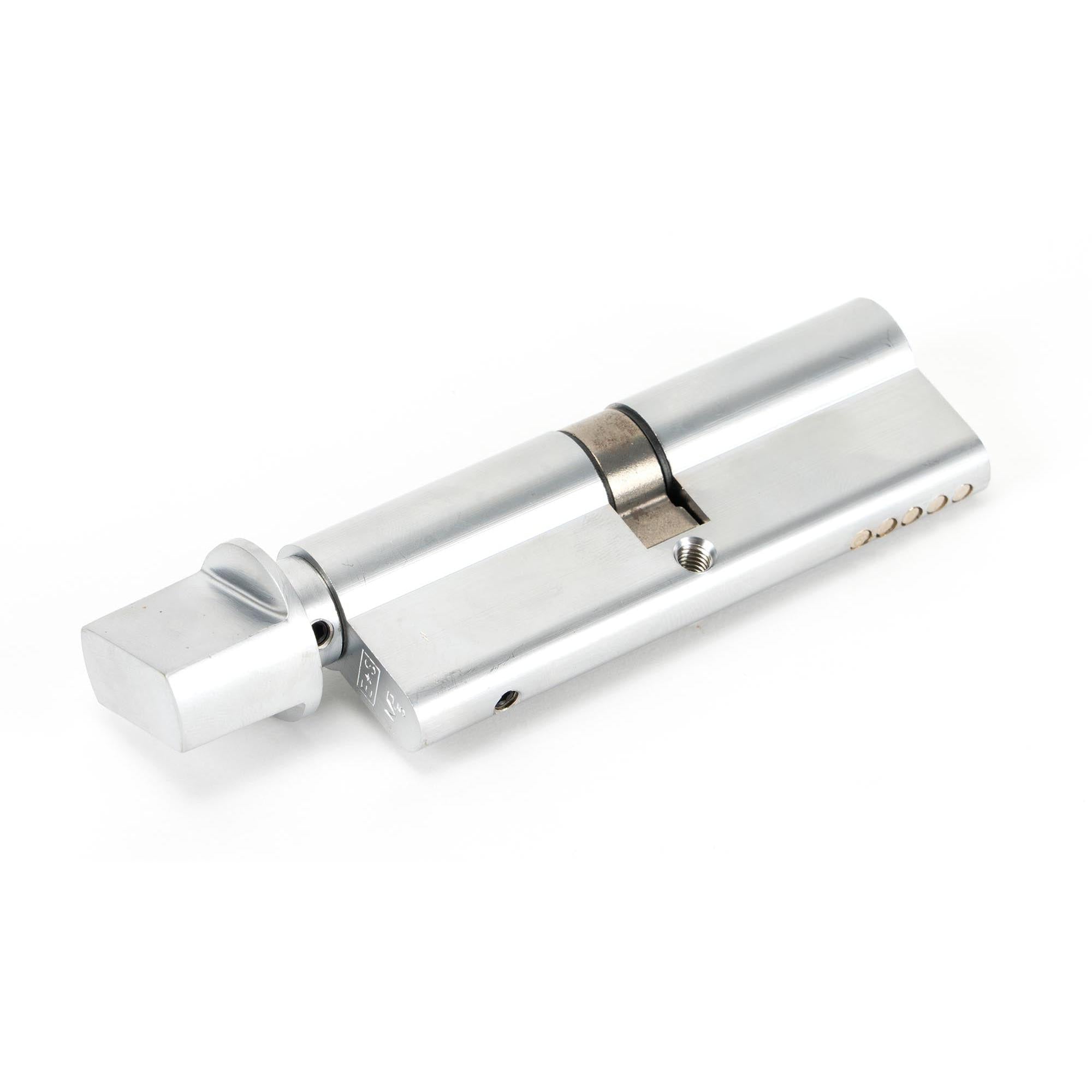 Satin Chrome 45/45 5pin Euro Cylinder/Thumbturn | From The Anvil - Euro Cylinders - From The Anvil - Yester Home