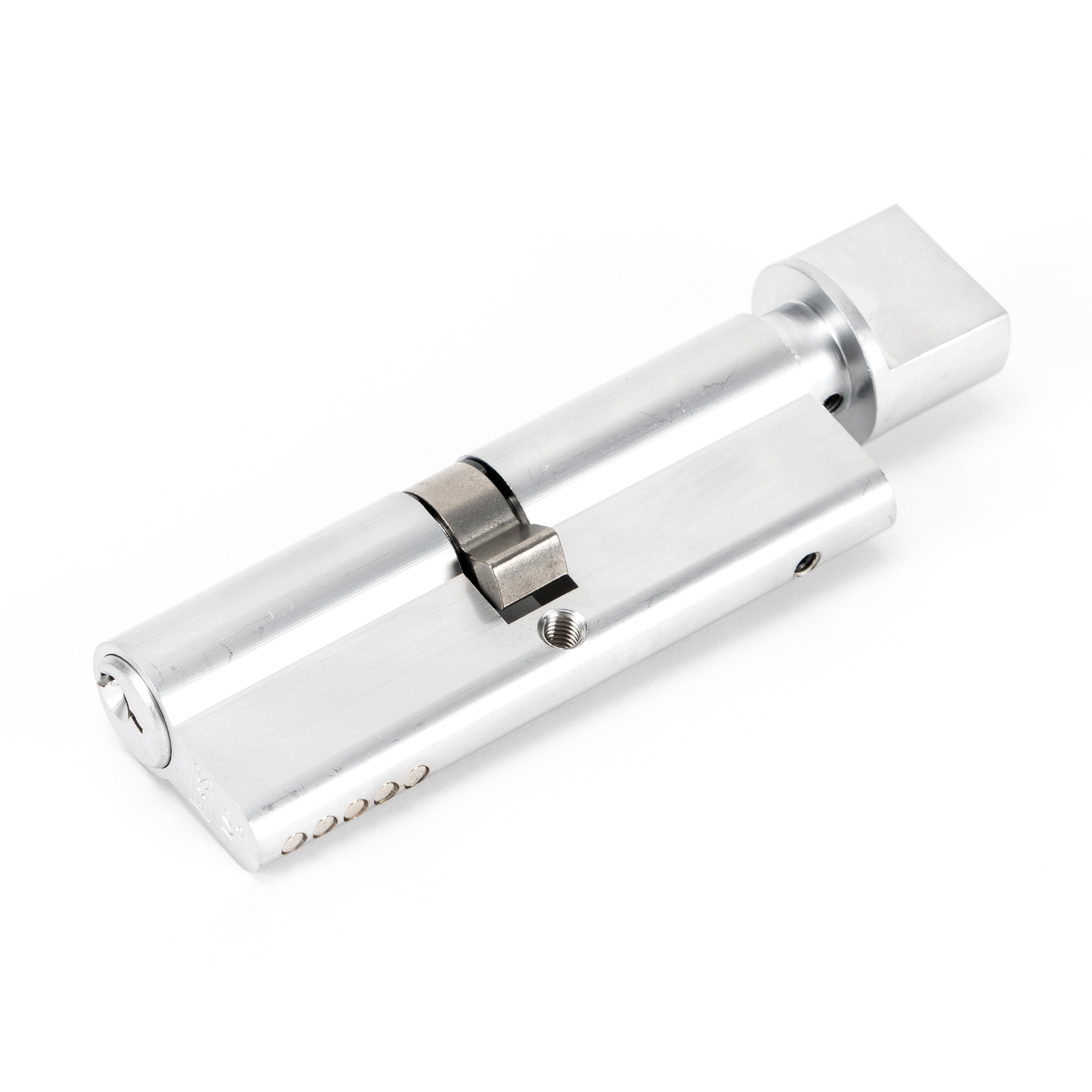 Satin Chrome 45/45 5pin Euro Cylinder/Thumbturn | From The Anvil-Euro Cylinders-Yester Home