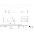 Satin Chrome 5" Heavy Duty Latch - Latches - From The Anvil - Yester Home