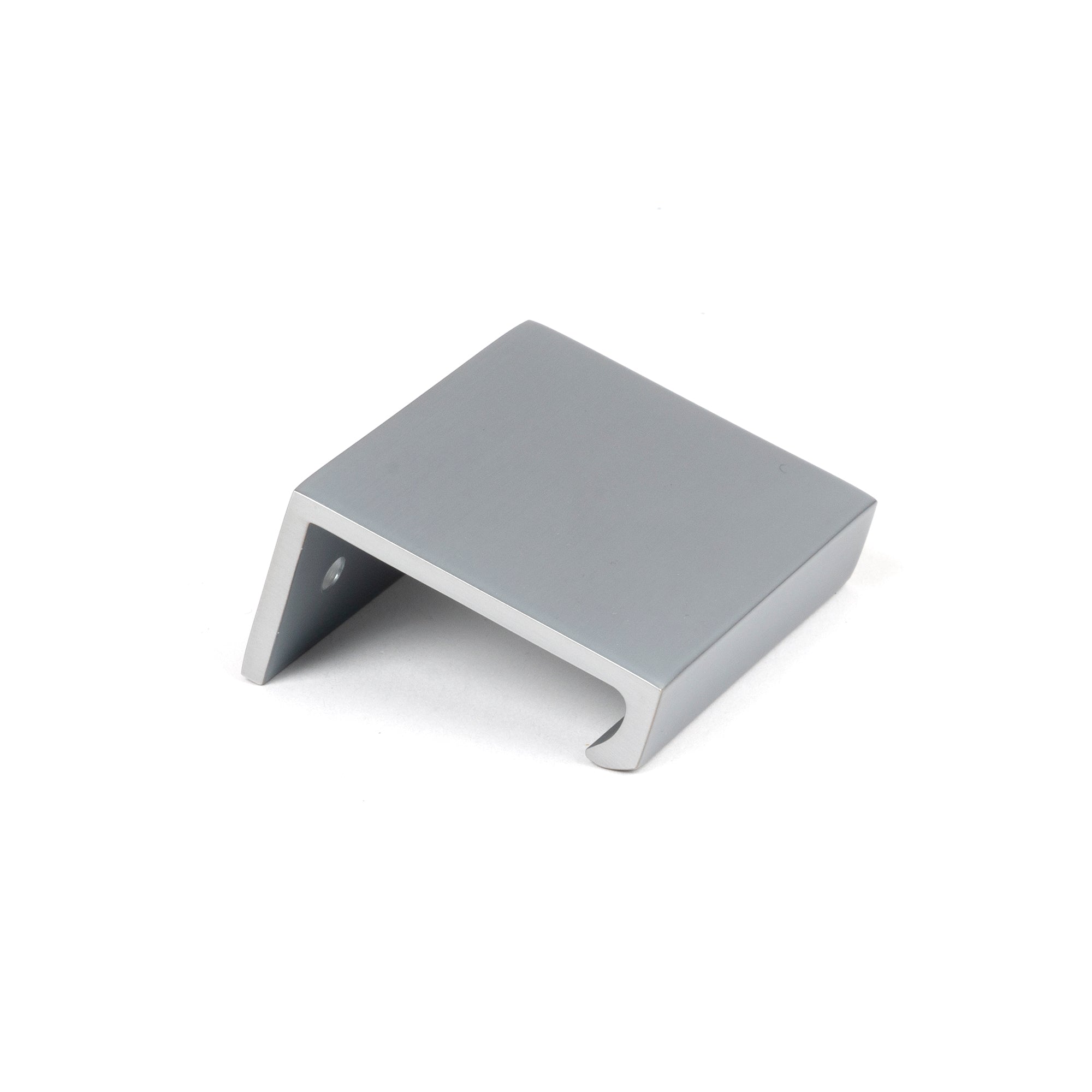 Satin Chrome 50mm Plain Edge Pull | From The Anvil - Cabinet Pulls - From The Anvil - Yester Home