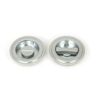 Satin Chrome 60mm Art Deco Round Pull - Privacy Set | From The Anvil - Cabinet Pulls - From The Anvil - Yester Home