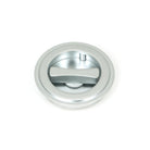 Satin Chrome 60mm Art Deco Round Pull - Privacy Set | From The Anvil - Cabinet Pulls - From The Anvil - Yester Home