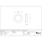 Satin Chrome 60mm Plain Round Pull | From The Anvil-Cabinet Pulls-Yester Home
