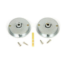 Satin Chrome 60mm Plain Round Pull - Privacy Set | From The Anvil - Cabinet Pulls - From The Anvil - Yester Home