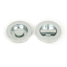 Satin Chrome 60mm Plain Round Pull - Privacy Set | From The Anvil-Cabinet Pulls-Yester Home