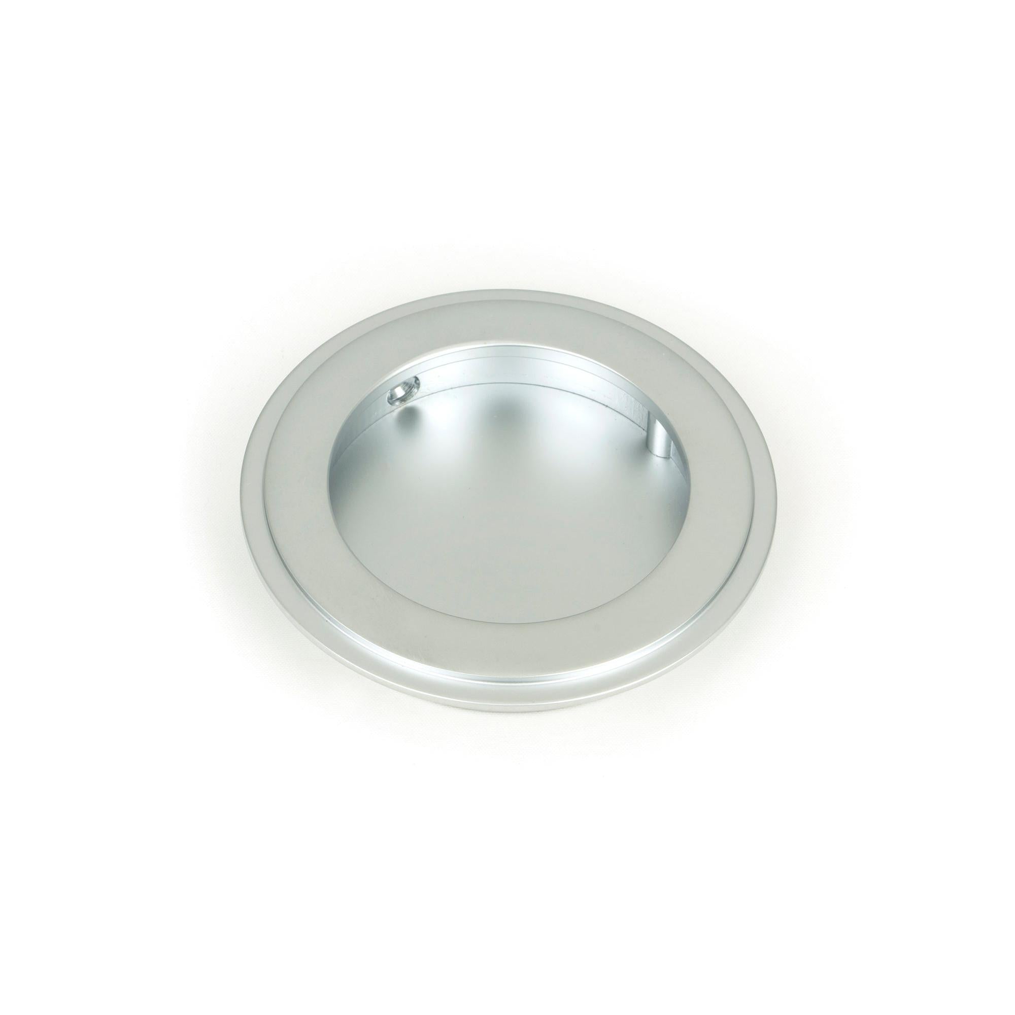 Satin Chrome 75mm Art Deco Round Pull | From The Anvil - Cabinet Pulls - From The Anvil - Yester Home