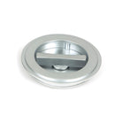 Satin Chrome 75mm Art Deco Round Pull - Privacy Set | From The Anvil - Cabinet Pulls - From The Anvil - Yester Home
