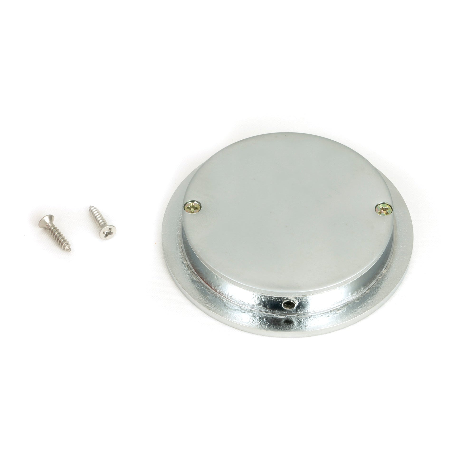 Satin Chrome 75mm Plain Round Pull | From The Anvil-Cabinet Pulls-Yester Home