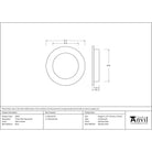 Satin Chrome 75mm Plain Round Pull | From The Anvil - Cabinet Pulls - From The Anvil - Yester Home