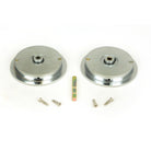 Satin Chrome 75mm Plain Round Pull - Privacy Set | From The Anvil-Cabinet Pulls-Yester Home