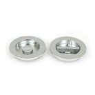 Satin Chrome 75mm Plain Round Pull - Privacy Set | From The Anvil - Cabinet Pulls - From The Anvil - Yester Home