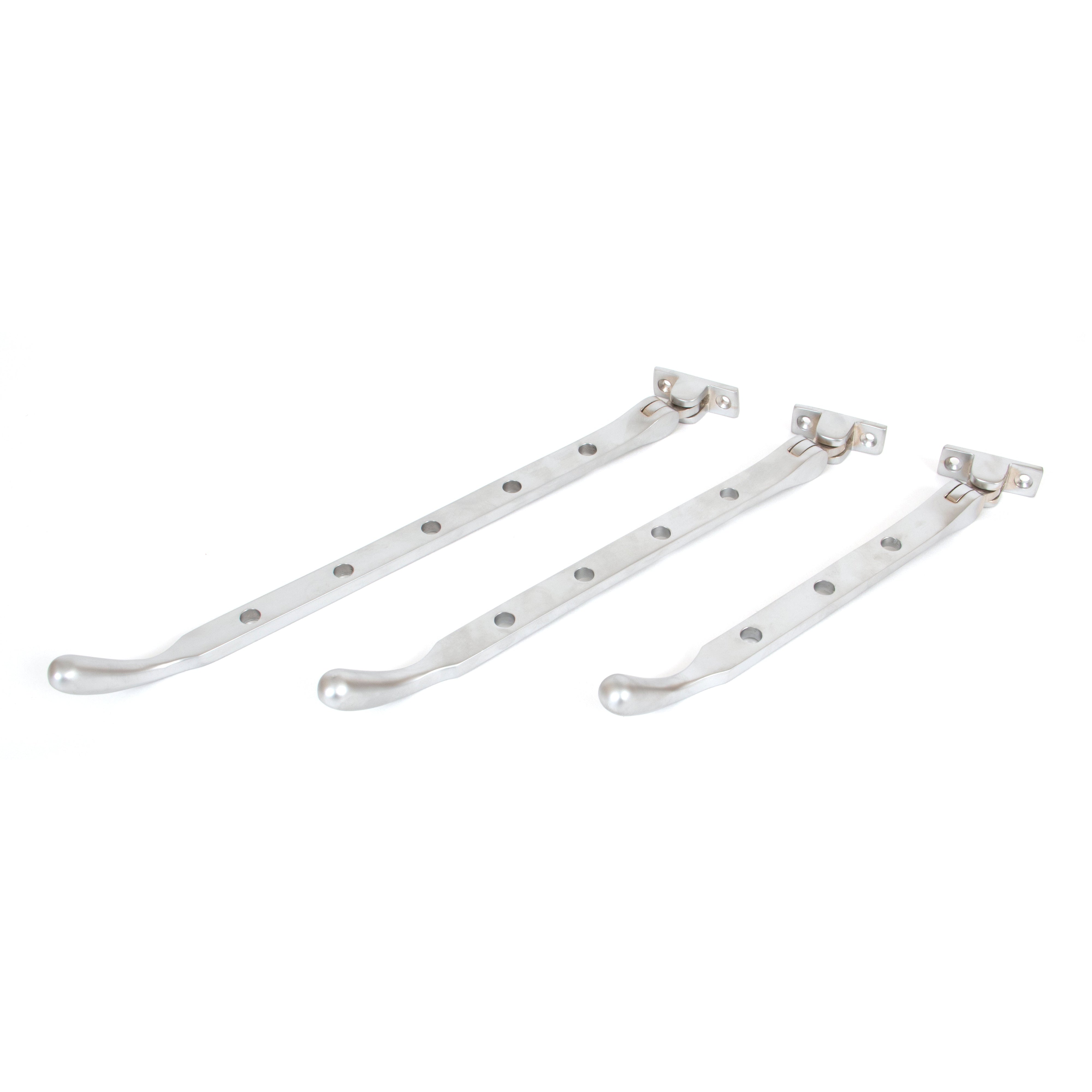 Satin Chrome 8" Peardrop Stay | From The Anvil-Stays-Yester Home