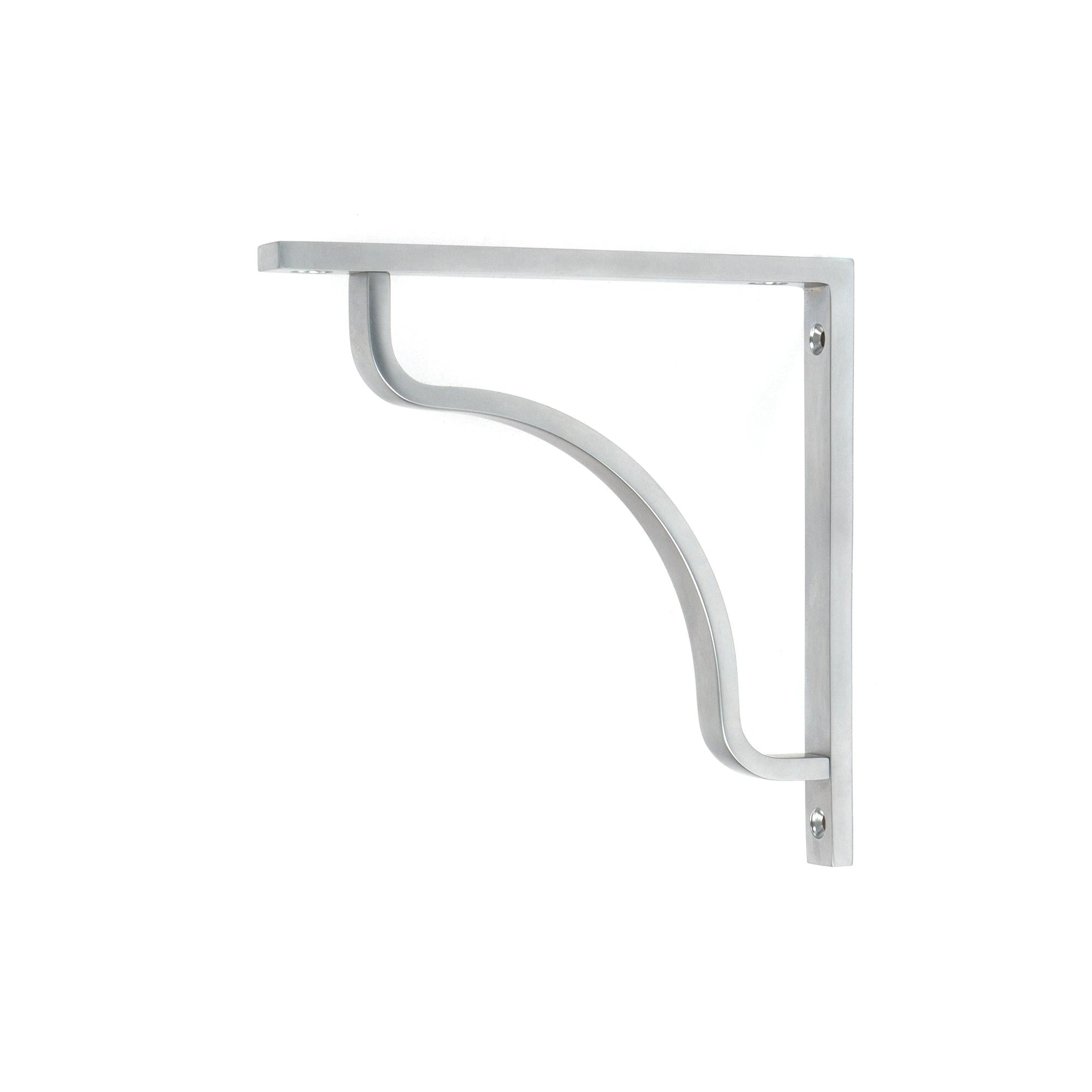 Satin Chrome Abingdon Shelf Bracket (150mm x 150mm) | From The Anvil - Shelf Brackets - From The Anvil - Yester Home