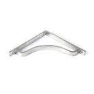 Satin Chrome Abingdon Shelf Bracket (200mm x 200mm) | From The Anvil-Shelf Brackets-Yester Home