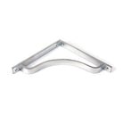Satin Chrome Abingdon Shelf Bracket (200mm x 200mm) | From The Anvil-Shelf Brackets-Yester Home