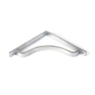 Satin Chrome Abingdon Shelf Bracket (200mm x 200mm) | From The Anvil - Shelf Brackets - From The Anvil - Yester Home