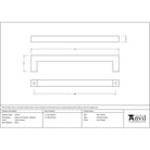 Satin Chrome Albers Pull Handle - Medium | From The Anvil - Pull Handles - From The Anvil - Yester Home