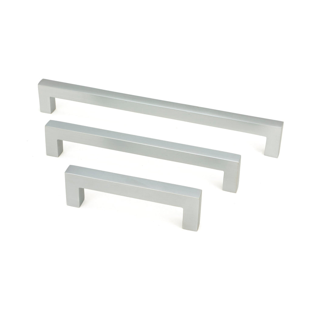 Satin Chrome Albers Pull Handle - Medium | From The Anvil