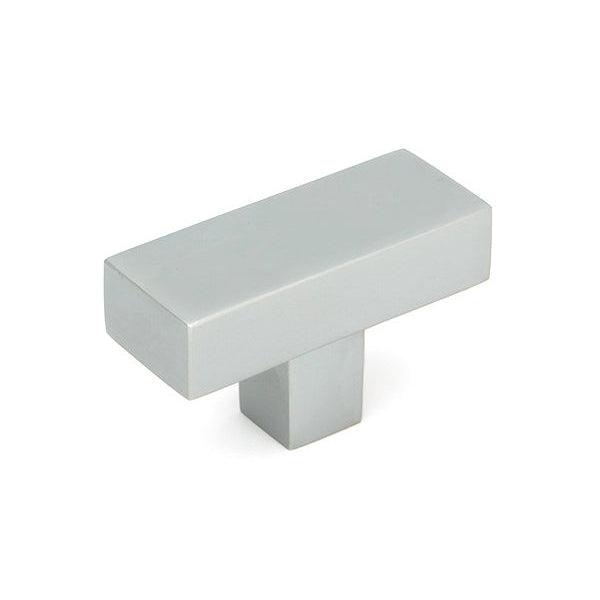 Satin Chrome Albers T-Bar | From The Anvil-Cabinet Knobs-Yester Home