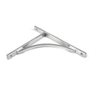 Satin Chrome Apperley Shelf Bracket (260mm x 200mm) | From The Anvil-Shelf Brackets-Yester Home