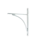 Satin Chrome Apperley Shelf Bracket (260mm x 200mm) | From The Anvil-Shelf Brackets-Yester Home