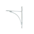 Satin Chrome Apperley Shelf Bracket (260mm x 200mm) | From The Anvil - Shelf Brackets - From The Anvil - Yester Home