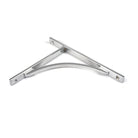 Satin Chrome Apperley Shelf Bracket (260mm x 200mm) | From The Anvil - Shelf Brackets - From The Anvil - Yester Home