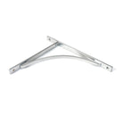 Satin Chrome Apperley Shelf Bracket (314mm x 250mm) | From The Anvil-Shelf Brackets-Yester Home