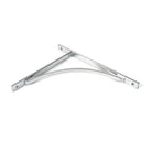 Satin Chrome Apperley Shelf Bracket (314mm x 250mm) | From The Anvil-Shelf Brackets-Yester Home
