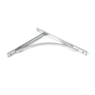 Satin Chrome Apperley Shelf Bracket (314mm x 250mm) | From The Anvil - Shelf Brackets - From The Anvil - Yester Home