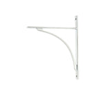 Satin Chrome Apperley Shelf Bracket (314mm x 250mm) | From The Anvil-Shelf Brackets-Yester Home