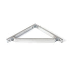 Satin Chrome Barton Shelf Bracket (150mm x 150mm) | From The Anvil - Shelf Brackets - From The Anvil - Yester Home