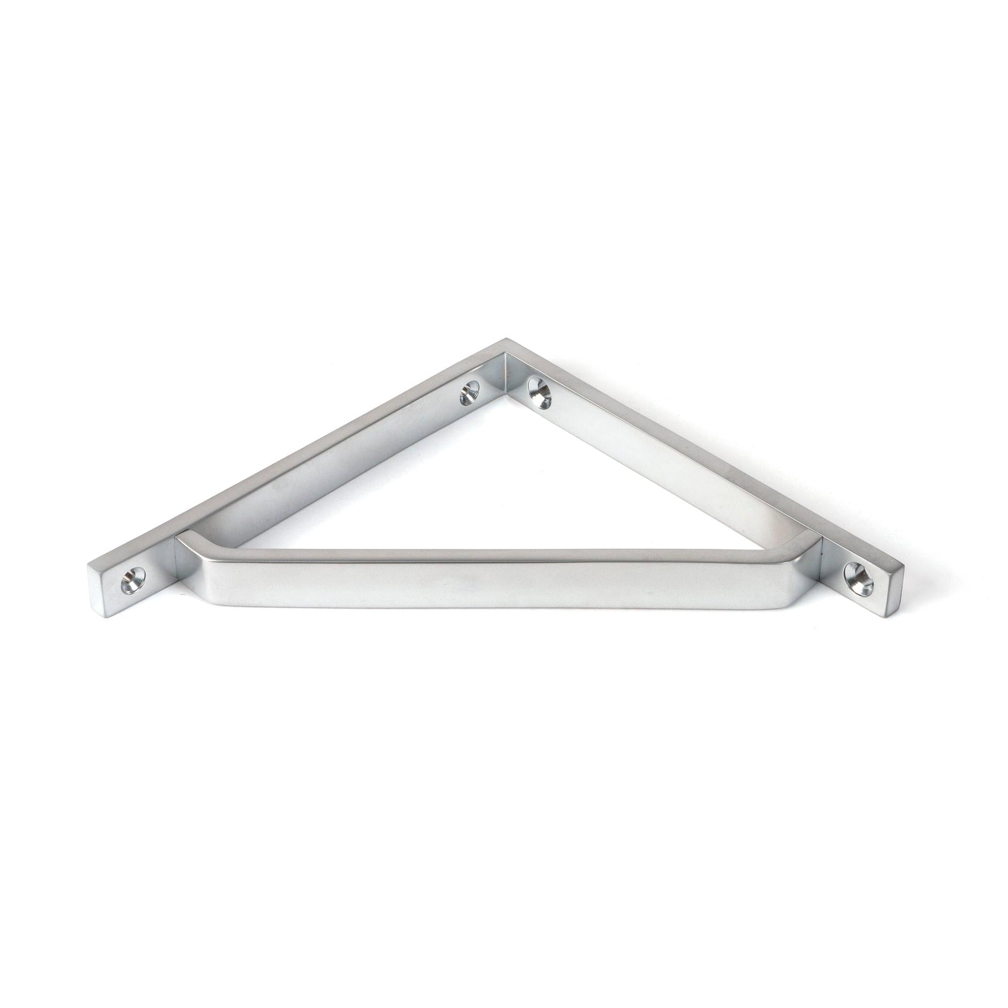 Satin Chrome Barton Shelf Bracket (150mm x 150mm) | From The Anvil - Shelf Brackets - From The Anvil - Yester Home
