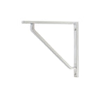Satin Chrome Barton Shelf Bracket (150mm x 150mm) | From The Anvil-Shelf Brackets-Yester Home