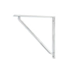 Satin Chrome Barton Shelf Bracket (200mm x 200mm) | From The Anvil-Shelf Brackets-Yester Home