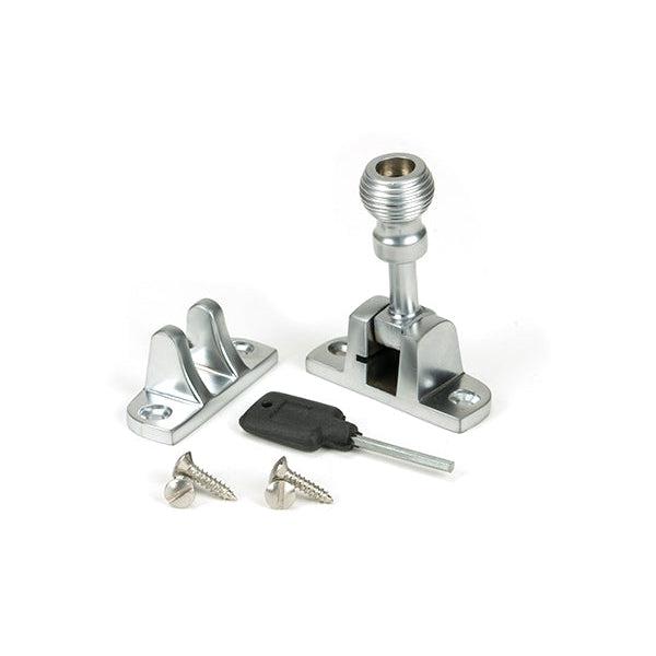 Satin Chrome Beehive Brighton Fastener (Radiused) | From The Anvil-Fasteners-Yester Home
