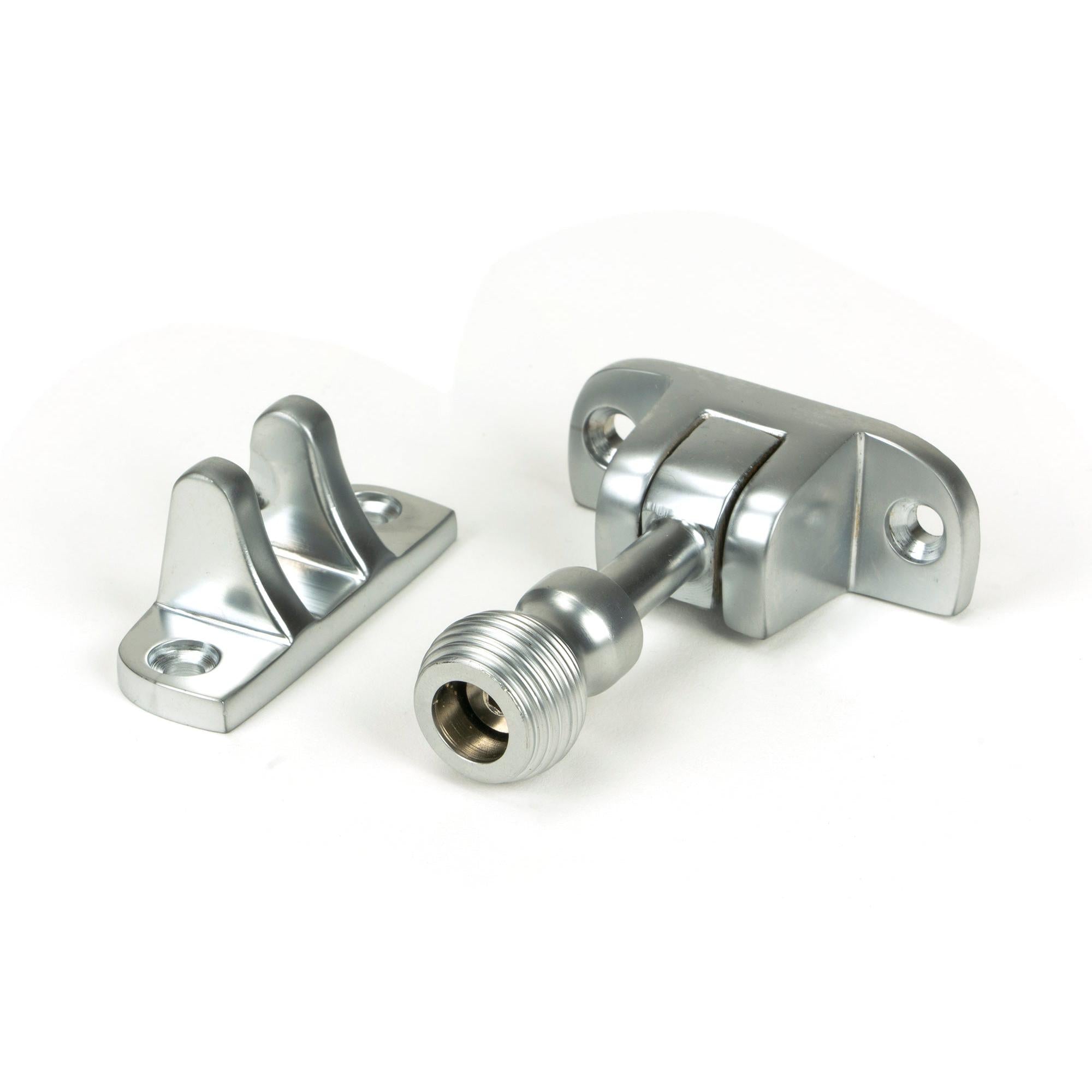 Satin Chrome Beehive Brighton Fastener (Radiused) | From The Anvil - Fasteners - From The Anvil - Yester Home