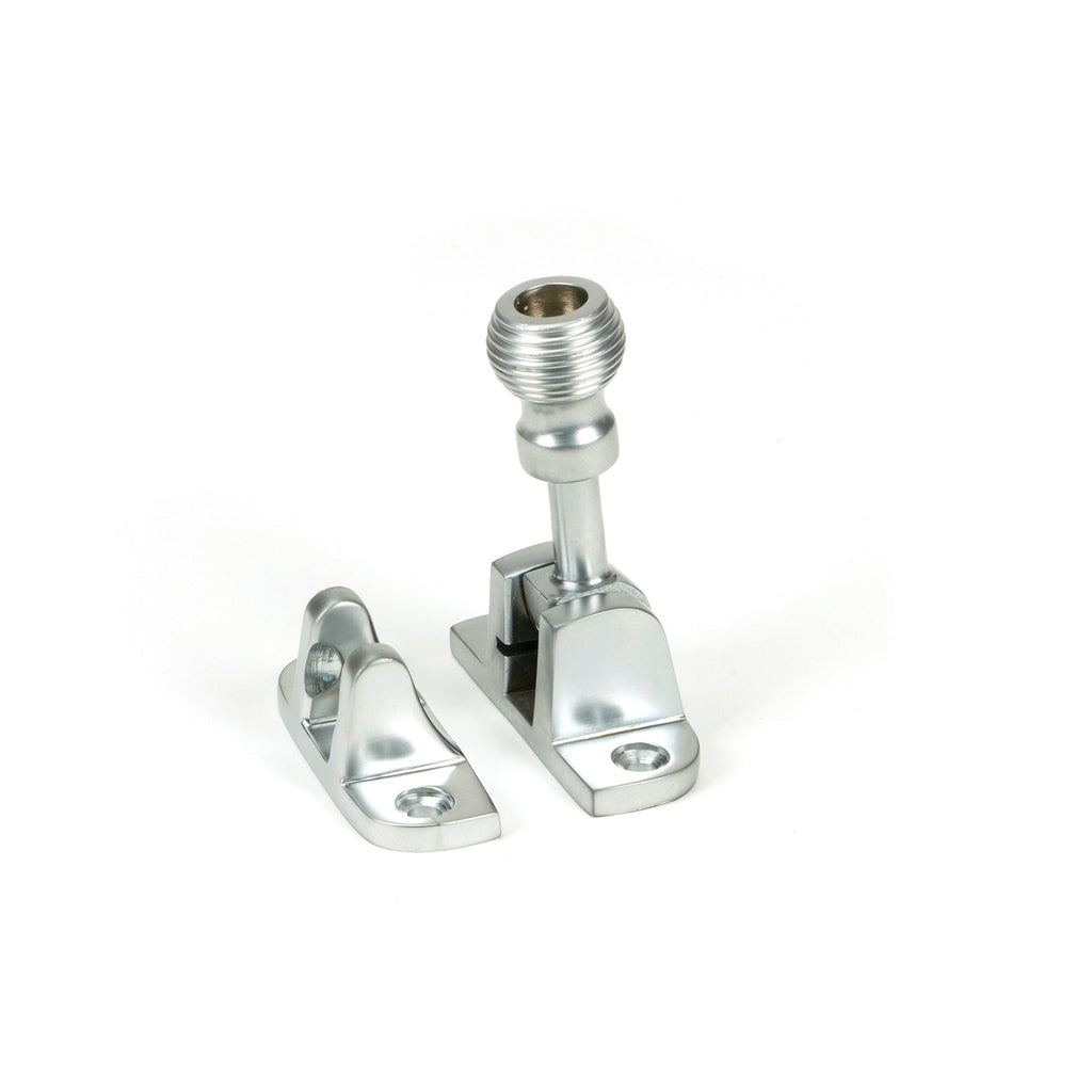Satin Chrome Beehive Brighton Fastener (Radiused) | From The Anvil-Fasteners-Yester Home