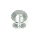 Satin Chrome Beehive Cabinet Knob 30mm | From The Anvil - Cabinet Knobs - From The Anvil - Yester Home